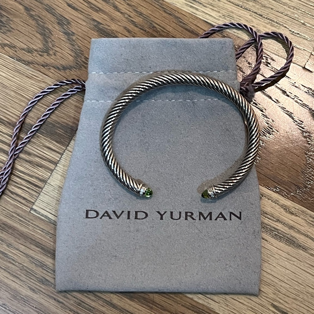 David Yurman Peridot Diamond Bracelet